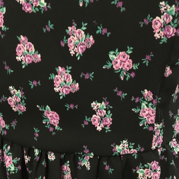 FOREVER 21 floral chiffon sleeveless dress size L - Picture 6 of 8